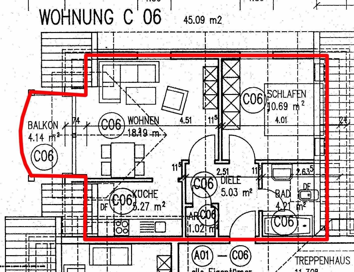 Wohnung zum Kauf 105.000 € 2 Zimmer 45,1 m²<br/>Wohnfläche Riedweg 3 Heringen Heringen 36266