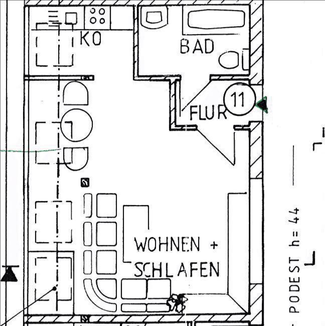 Wohnung zum Kauf 48.000 € 1 Zimmer 41,5 m²<br/>Wohnfläche 2.<br/>Geschoss ab sofort<br/>Verfügbarkeit Innenstadt Görlitz 02826