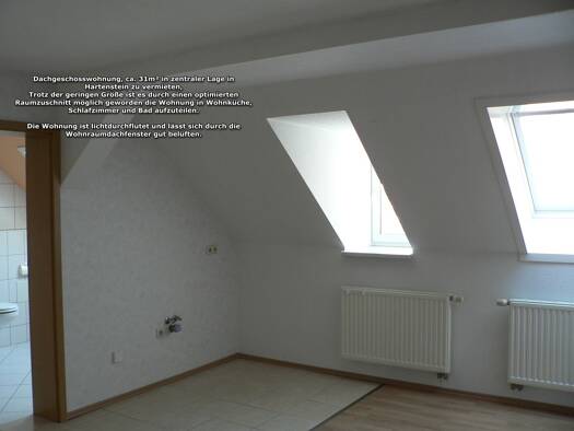 Wohnung zur Miete 200 € 2 Zimmer 31 m² Geschoss 2/3 frei ab 01.05.2026 Hartenstein 08118