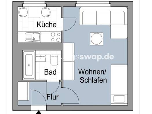 Wohnung zur Miete Tauschwohnung 250 € 1 Zimmer 32 m² 6. Geschoss Lichtenberg Lichtenberg 10369