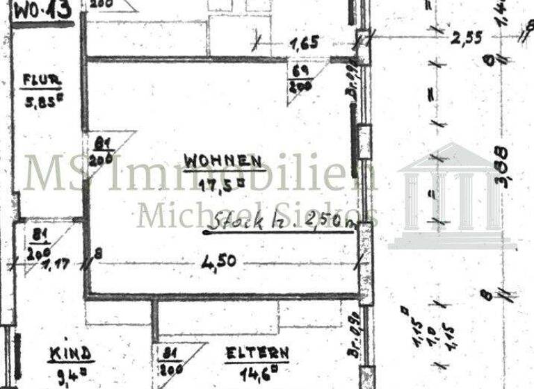 Wohnung zur Miete 650 € 2 Zimmer 58,8 m² 1. Geschoss Lampertheim 68623