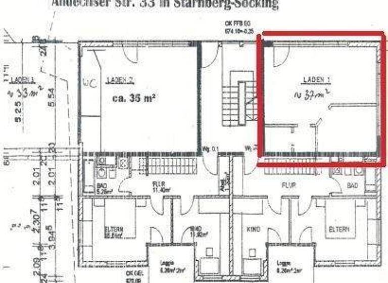 Ausstellungsfläche zur Miete 847 € 1 Zimmer Söcking Starnberg 82319