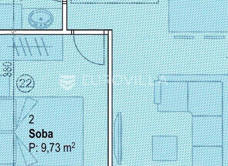 Studio zum Kauf 175.000 € 1 Zimmer 53 m² 2. Geschoss Povljana Povljana