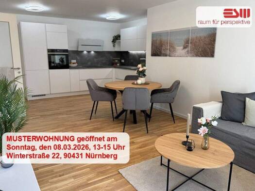 Wohnung zum Kauf - Erstbezug provisionsfrei 430.500 € 2 Zimmer 58,3 m² 2 Geschosse frei ab 31.12.2026 Winterstraße 22 Großreuth b Schweinau Nürnberg 90431