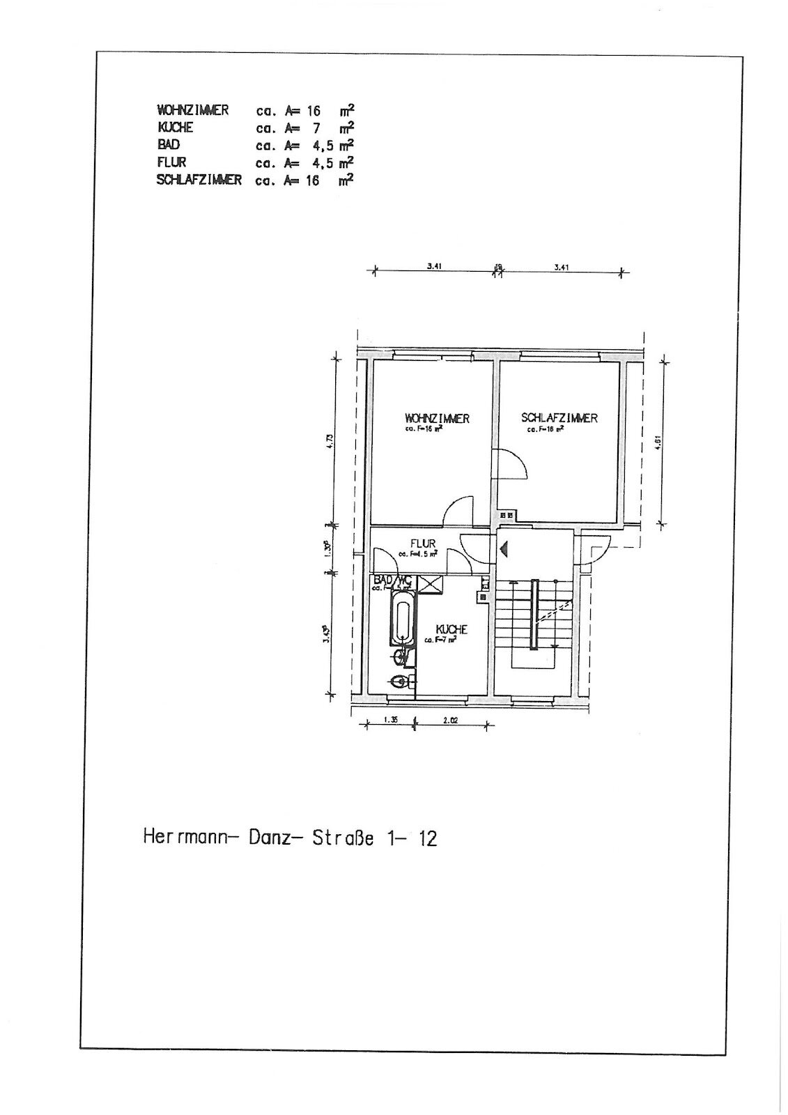 Wohnung zur Miete 250 € 2 Zimmer 46,4 m²<br/>Wohnfläche 4.<br/>Geschoss Hermann-Danz-Straße 12 Hermsdorf 07629