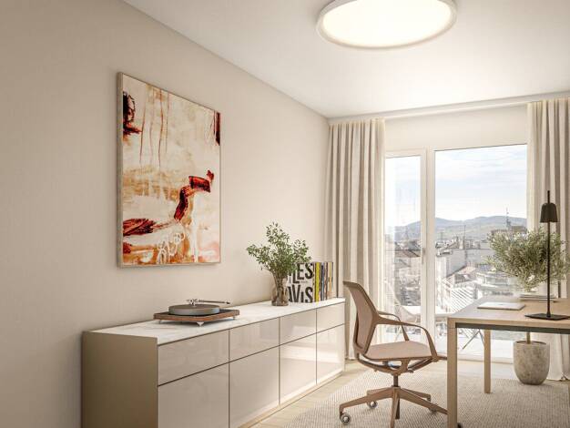 Wohnung zum Kauf - Erstbezug 347.700 € 2 Zimmer 50,3 m² 6. Geschoss Am Spitz 5 Wien 1210