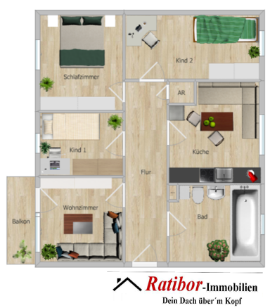 Wohnung zum Kauf 239.500 € 4 Zimmer 80 m² Roth Roth 91154