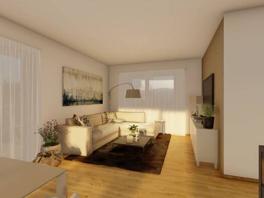 Wohnung zur Miete - Erstbezug 654 € 2 Zimmer 58,7 m² 1. Geschoss frei ab 01.03.2026 Ibm 5142