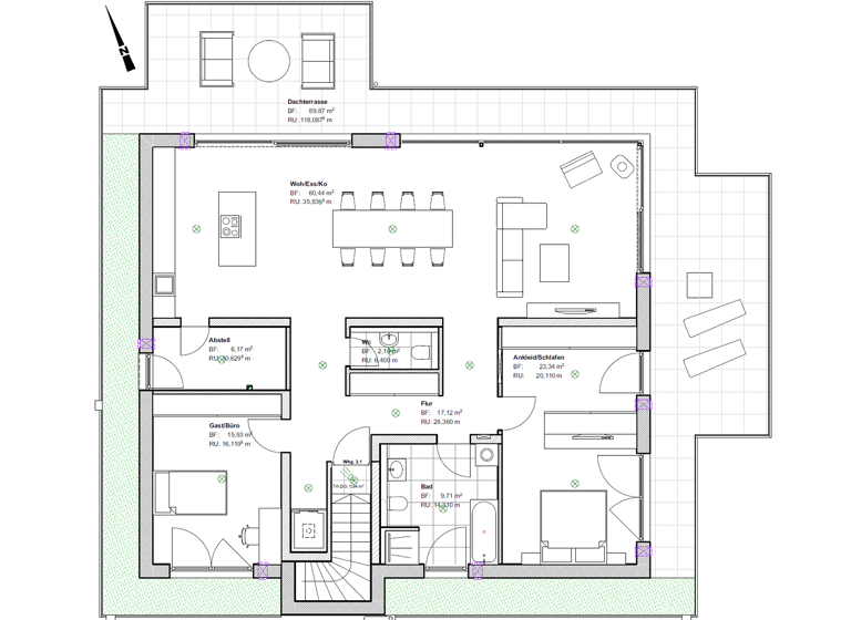 Wohnung zum Kauf - Erstbezug provisionsfrei 3,5 Zimmer 173,5 m² 2. Geschoss Radolfzell Radolfzell am Bodensee 78315