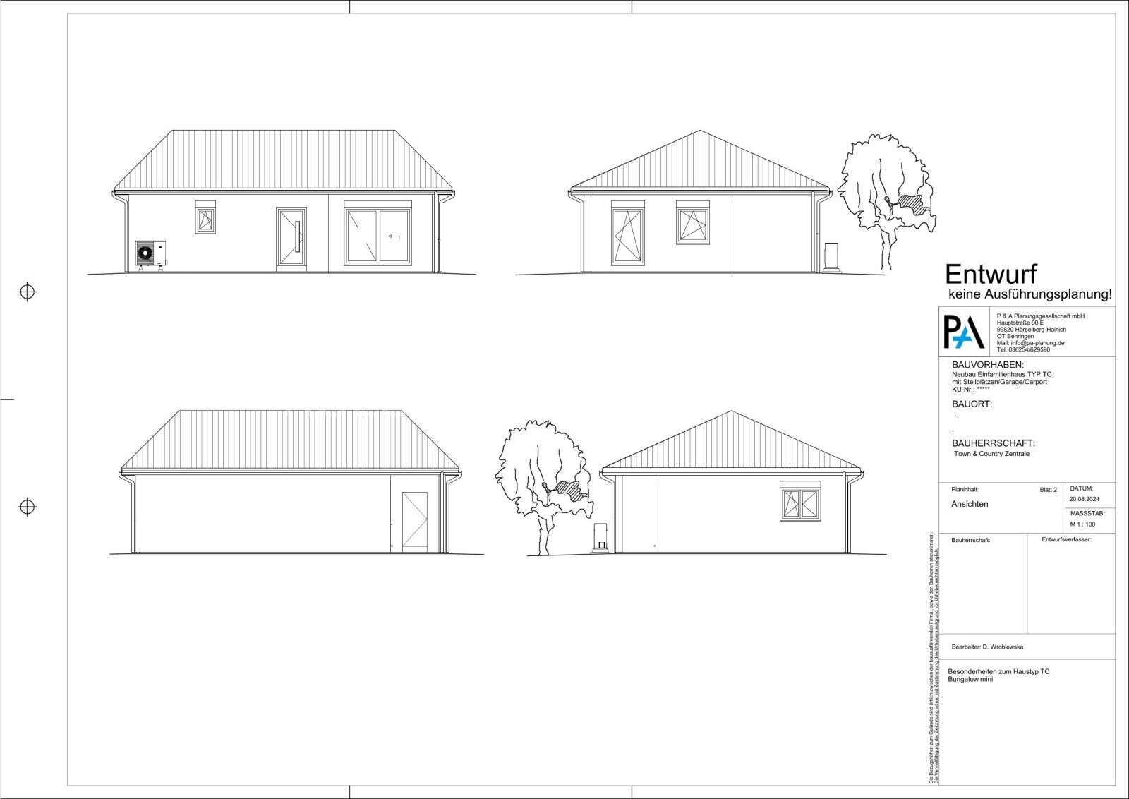 Bungalow zum Kauf 173.500 € 3 Zimmer 69 m²<br/>Wohnfläche 654 m²<br/>Grundstück In der Aue 0 Barchfeld Barchfeld 36456