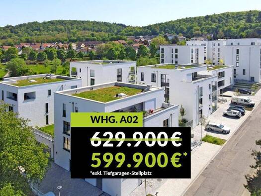 Wohnung zum Kauf provisionsfrei 599.900 € 3 Zimmer 95,2 m² Wolfartsweier Karlsruhe / Wolfartsweier 76228