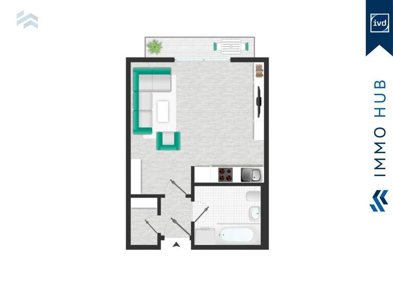 Studio zum Kauf 73.000 € 1 Zimmer 33 m² Möckern Leipzig 04159