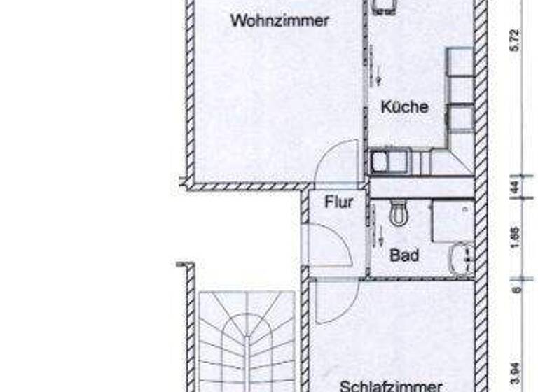 Wohnung zur Miete 381 € 2 Zimmer 56,1 m² 4. Geschoss Bruno-Taut-Ring 37 Neu Olvenstedt Magdeburg 39130