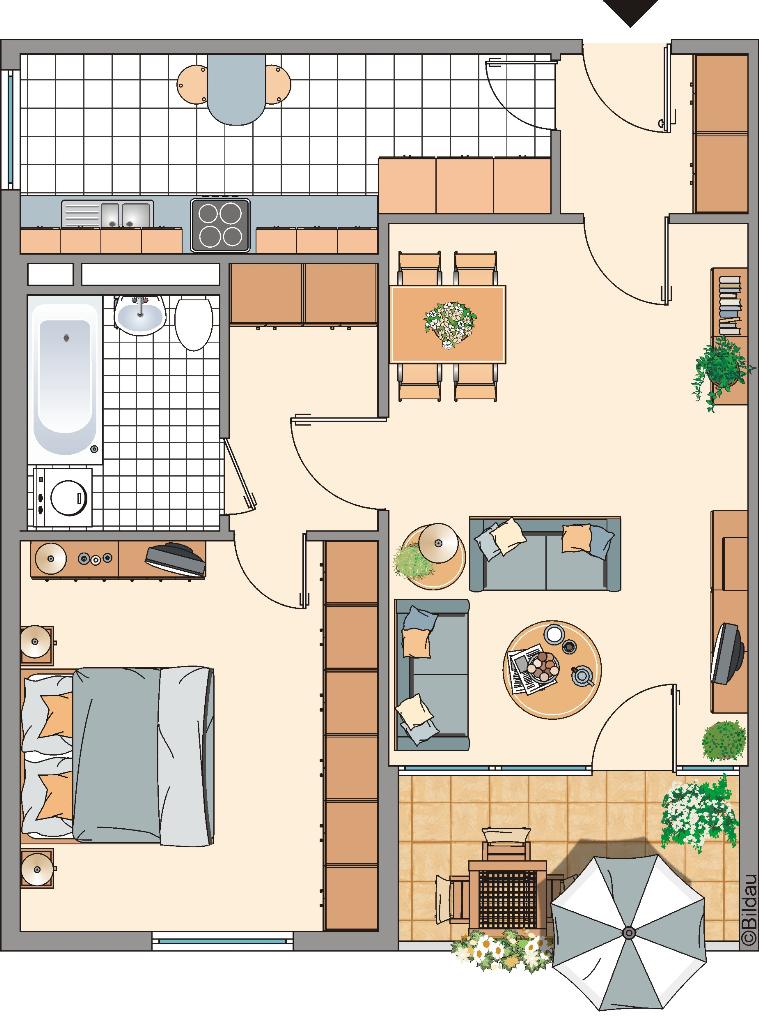 Wohnung zur Miete nur mit Wohnberechtigungsschein 362 € 2 Zimmer 60 m²<br/>Wohnfläche 2.<br/>Geschoss 27.01.2025<br/>Verfügbarkeit Osloer Straße 10 Auerberg Bonn 53117