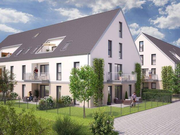 Wohnung zum Kauf - Erstbezug provisionsfrei 281.538 € 2 Zimmer 55 m² 1. Geschoss frei ab 31.10.2026 Kornburger Hauptstraße 4 Kornburg Nürnberg 90455
