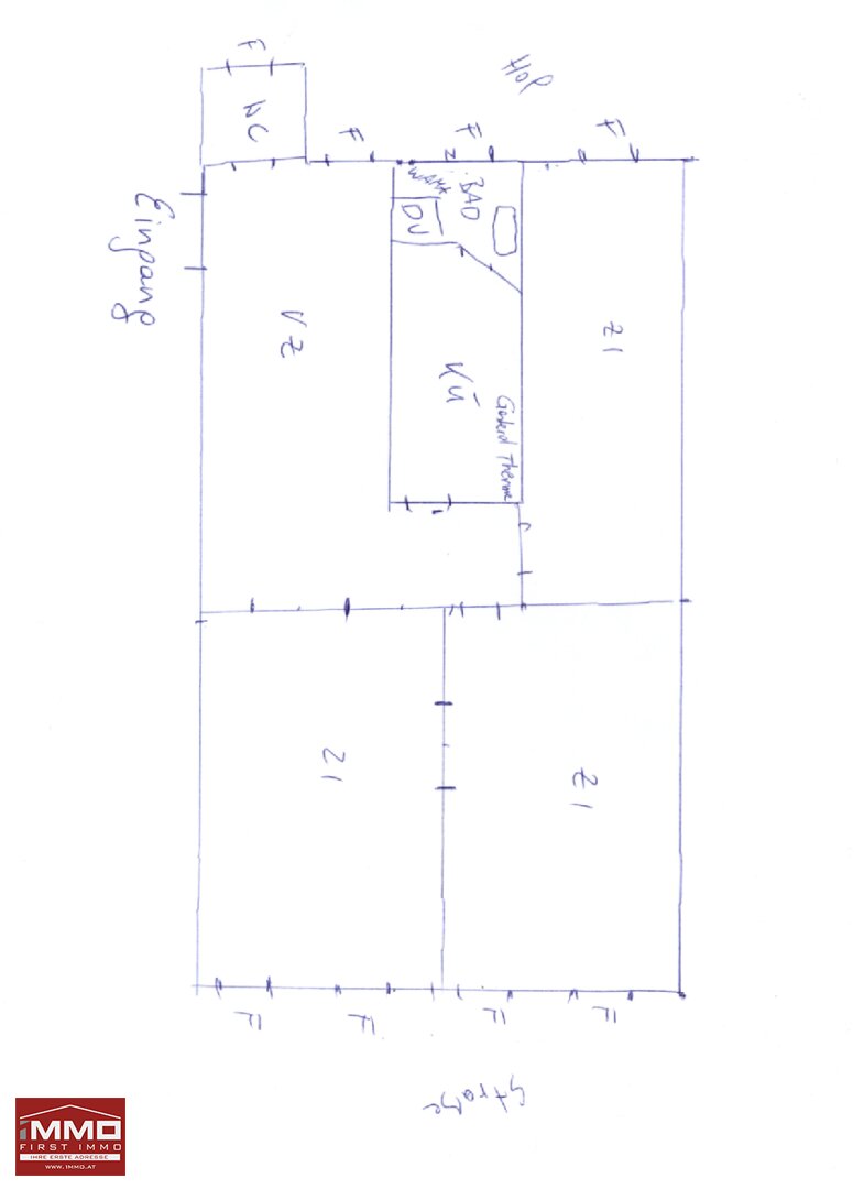 Wohnung zur Miete 1.080 € 3 Zimmer 87,2 m²<br/>Wohnfläche 2.<br/>Geschoss Wien 1020