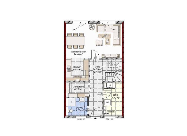 Reihenmittelhaus zum Kauf 373.129 € 5 Zimmer 141 m² 225 m² Grundstück Ludwigslust 19288