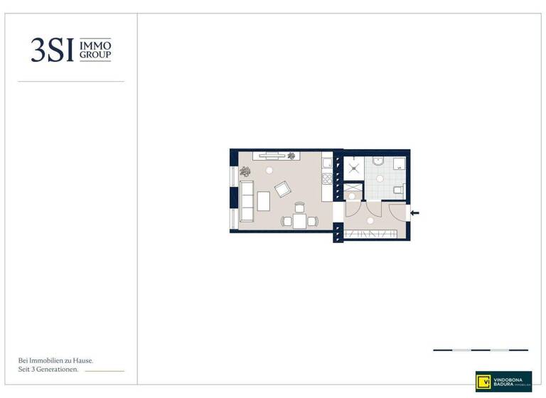 Studio zum Kauf - Erstbezug 199.000 € 1 Zimmer 34,4 m² 4. Geschoss Wien,Favoriten 1100