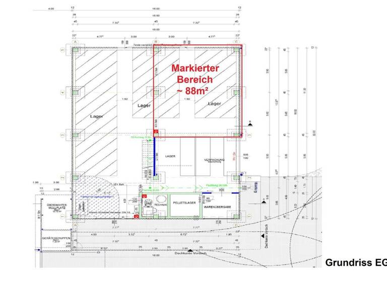 Lagerhalle zur Miete 997 € 88 m² Lagerfläche Florianiweg Deutschfeistritz 8121