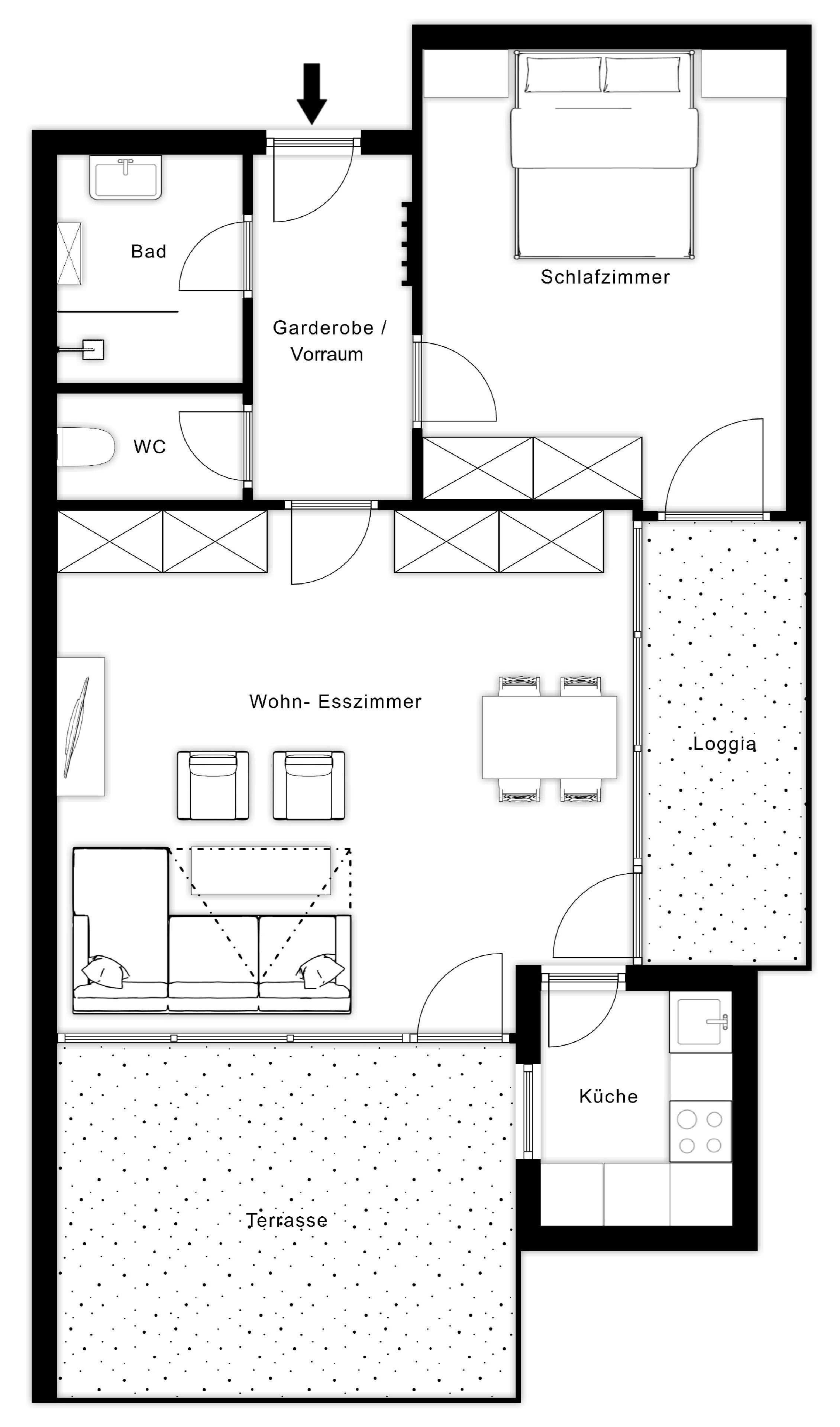 Wohnung zum Kauf 285.000 € 2 Zimmer 55 m²<br/>Wohnfläche Bad Hofgastein 5630