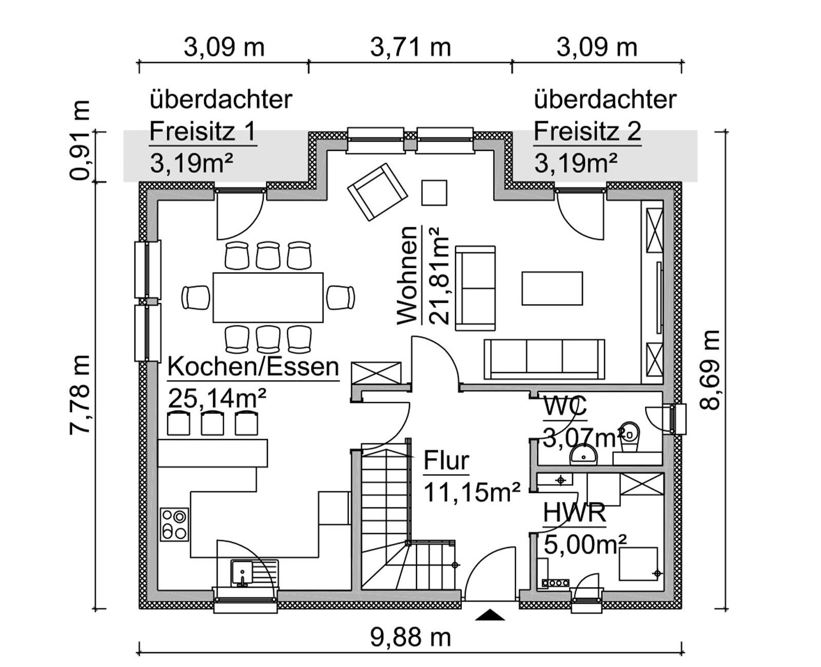 Haus zum Kauf 243.200 € 4 Zimmer 130 m²<br/>Wohnfläche 661 m²<br/>Grundstück Gladowshöhe Strausberg 15344