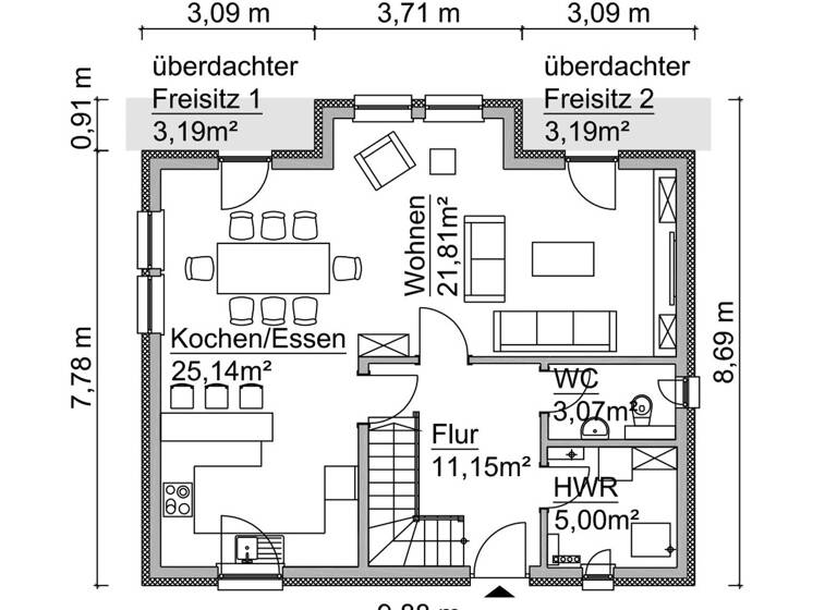 Haus zum Kauf 243.200 € 4 Zimmer 130 m² 661 m² Grundstück Gladowshöhe Strausberg 15344