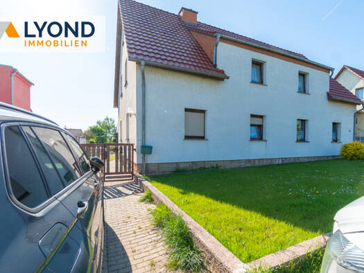 Doppelhaushälfte zum Kauf 130.000 € 4 Zimmer 120 m² 750 m² Grundstück Kaisershagen Unstruttal 99996