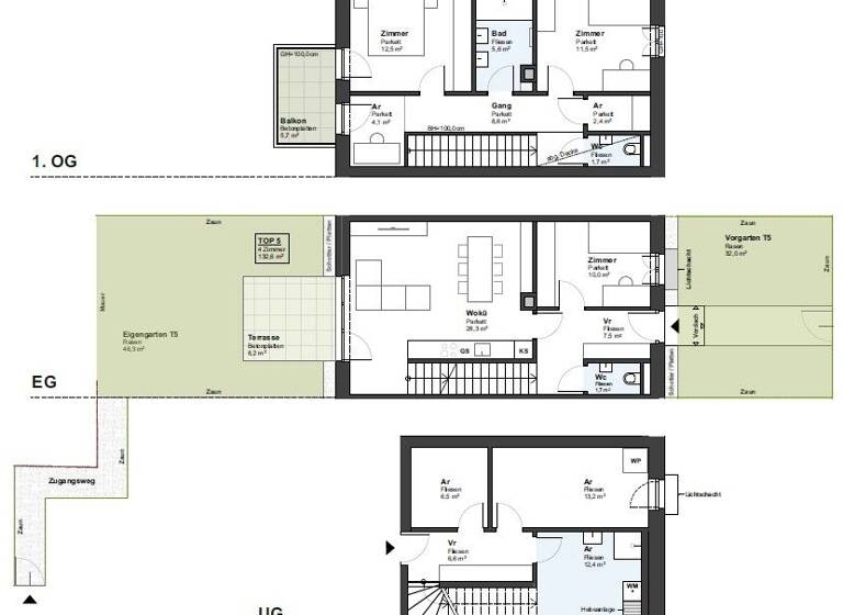 Wohnung zum Kauf 560.000 € 4 Zimmer 132,6 m² St. Pölten 3100