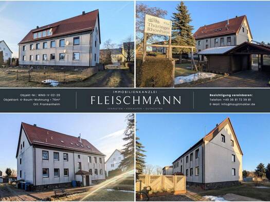 Wohnung zum Kauf 77.000 € 4 Zimmer 76,8 m² 1. Geschoss Reichenhäuser Str. 26 Frankenheim 98634