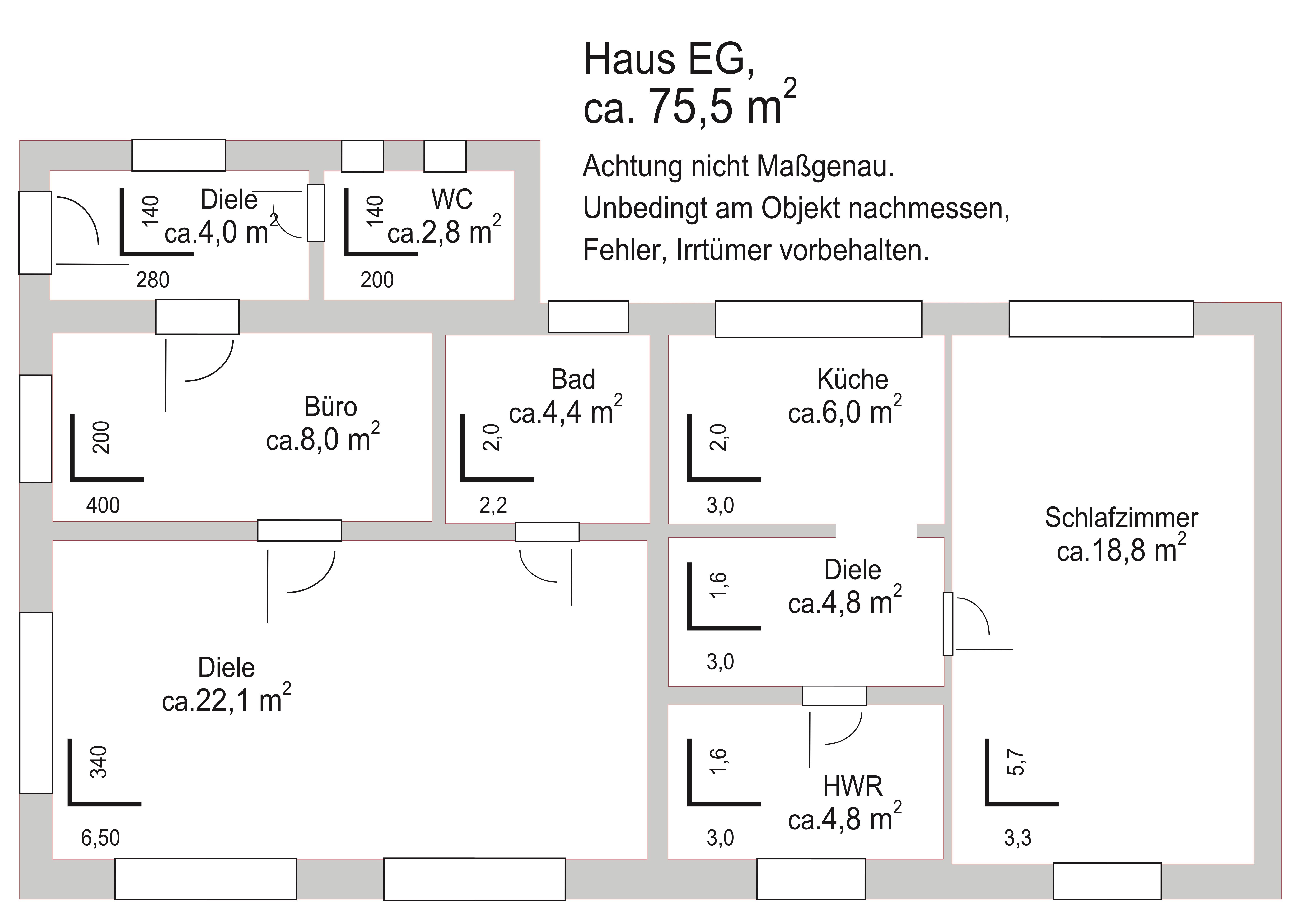 Haus zum Kauf provisionsfrei 4 Zimmer 75 m²<br/>Wohnfläche 450 m²<br/>Grundstück ab sofort<br/>Verfügbarkeit Bärenklau Oberkrämer 16727