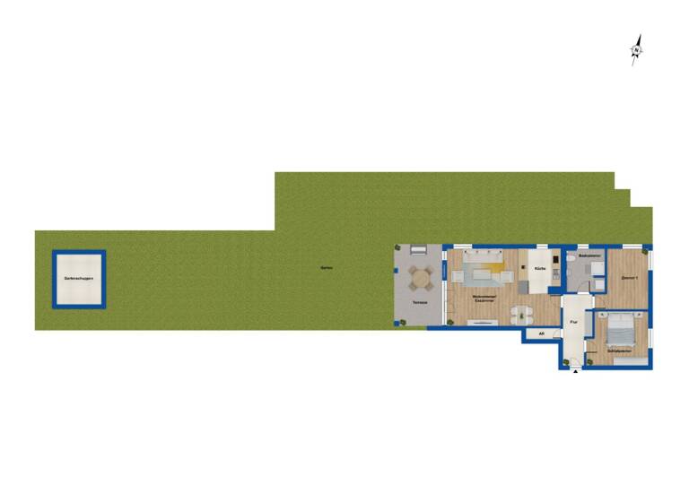 Wohnung zum Kauf 649.000 € 3 Zimmer 90 m² EG Lichterfelde Berlin 12205