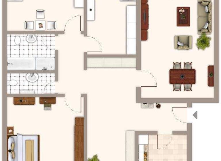 Wohnung zur Miete 919 € 4 Zimmer 97,3 m² 3. Geschoss frei ab 01.04.2026 Am Antoniushügel 28 Wickrath Mönchengladbach 41189