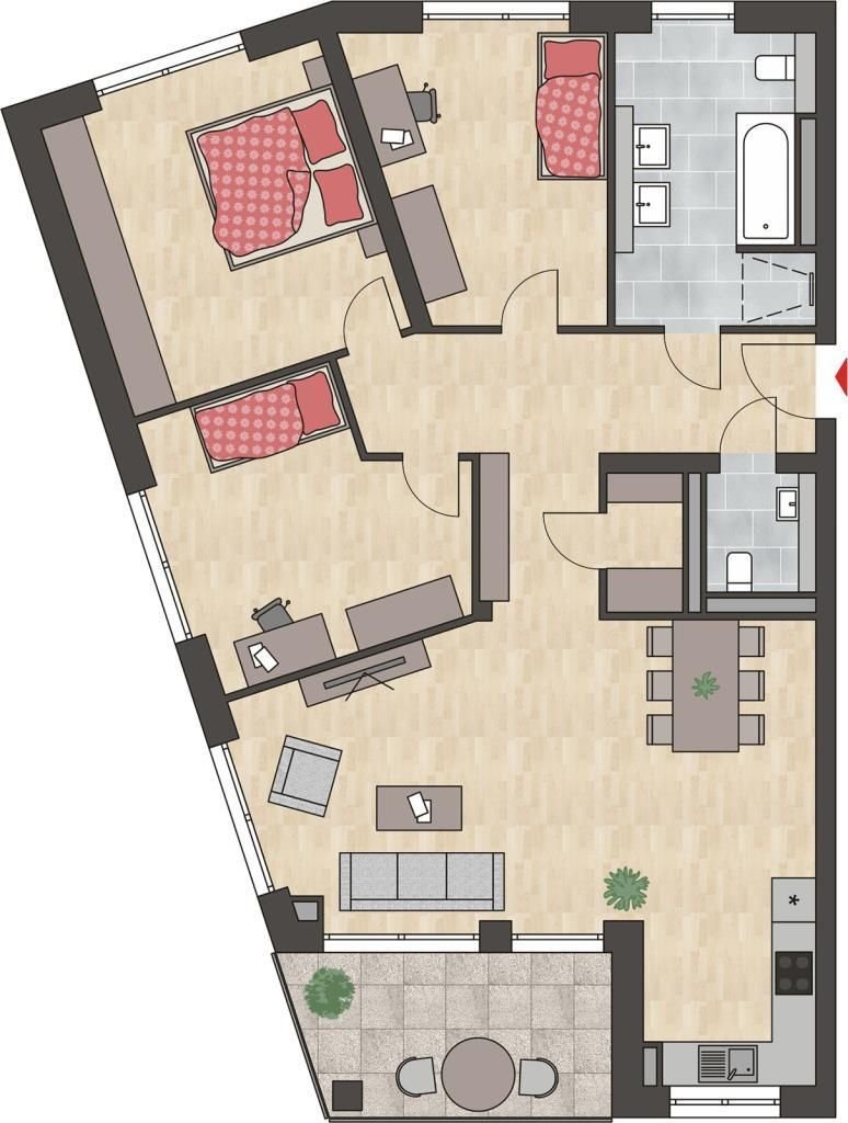 Wohnung zum Kauf provisionsfrei 789.000 € 4 Zimmer 113,3 m²<br/>Wohnfläche 2.<br/>Geschoss Süd - West Radolfzell 78315