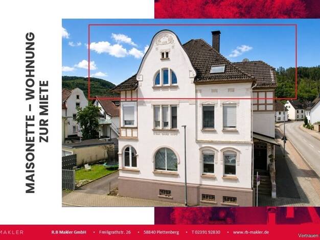 Wohnung zur Miete 636 € 4 Zimmer 106 m² 3. Geschoss Plettenberg Plettenberg 58840