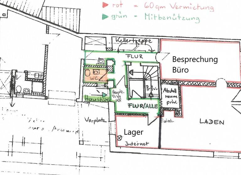 Ladenfläche zur Miete 590 € 60 m² Verkaufsfläche Weilheim Weilheim in Oberbayern 82362