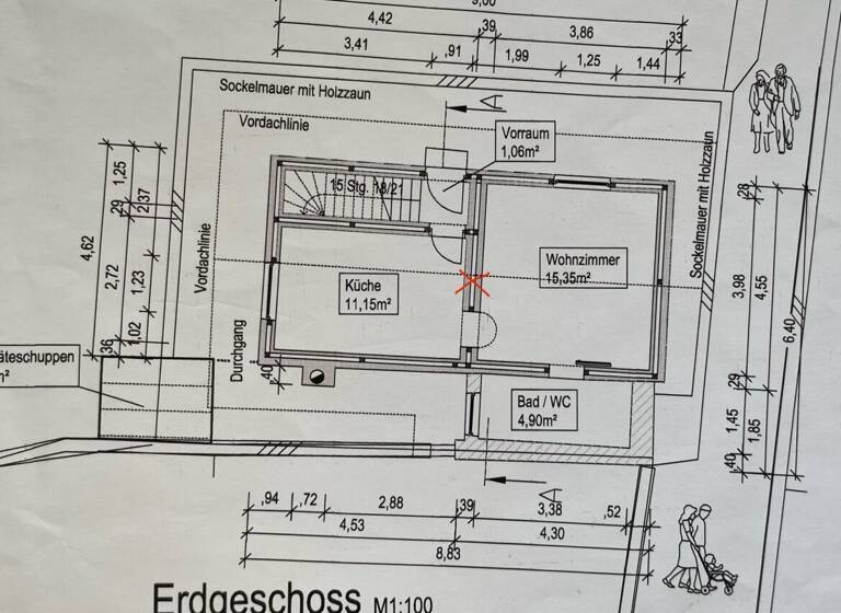 Einfamilienhaus zur Miete 1.080 € 3 Zimmer 57,4 m² Axams 6094