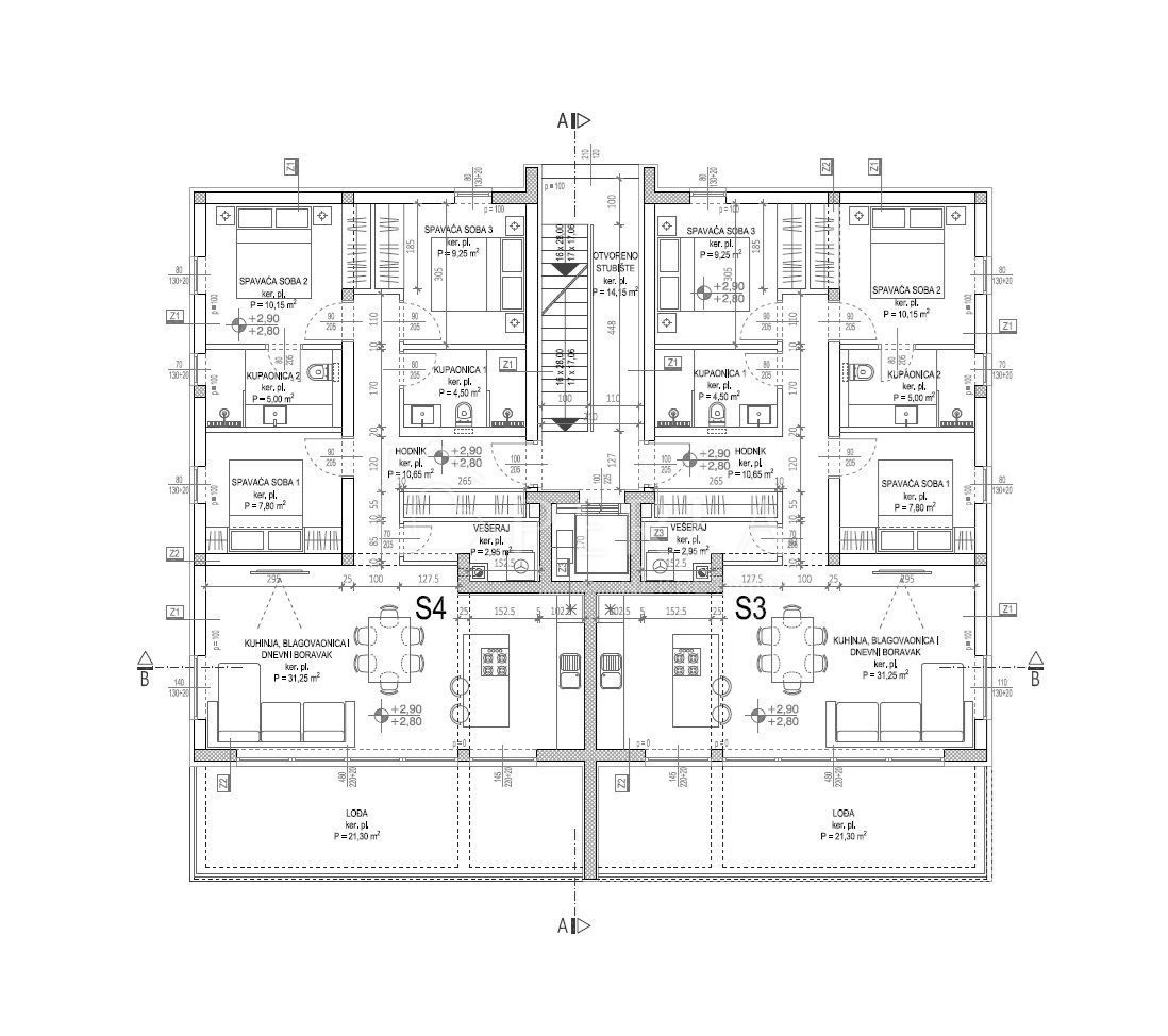 Wohnung zum Kauf 480.000 € 4 Zimmer 105 m²<br/>Wohnfläche 1.<br/>Geschoss Diklo 23000