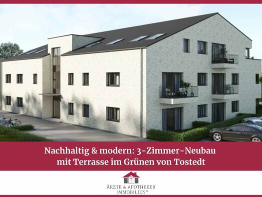 Wohnung zur Miete - Erstbezug 1.400 € 3 Zimmer 106 m² frei ab sofort Todtglüsingen Tostedt 21255