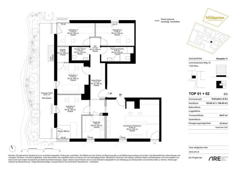 Büro zum Kauf provisionsfrei 549.000 € 4 Zimmer Lore-Kutschera-Weg 12 Wien 1120