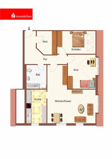 Wohnung zur Miete 595 € 3 Zimmer 106,2 m² Dachgeschoss frei ab sofort Steinbach-Hallenberg Steinbach-Hallenberg 98587