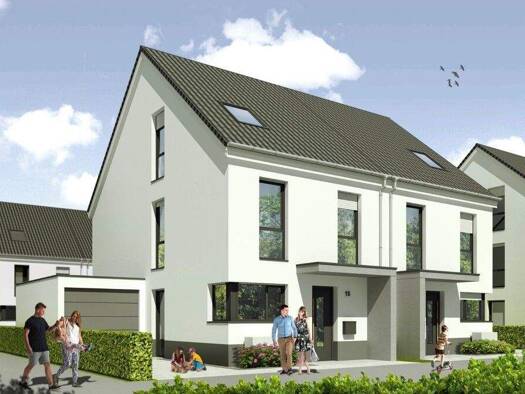 Doppelhaushälfte zum Kauf - Erstbezug provisionsfrei 469.000 € 6 Zimmer 137 m² 218 m² Grundstück Voerde 46562