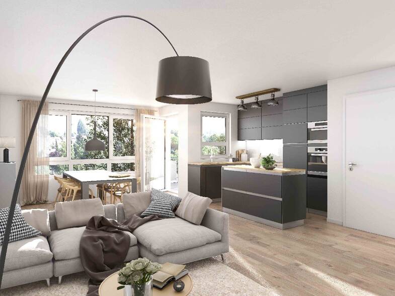 Wohnung zum Kauf - Neubau provisionsfrei 495.000 € 3 Zimmer 85 m² 1. Geschoss frei ab 01.10.2025 Größeweg Großaspach Aspach 71546