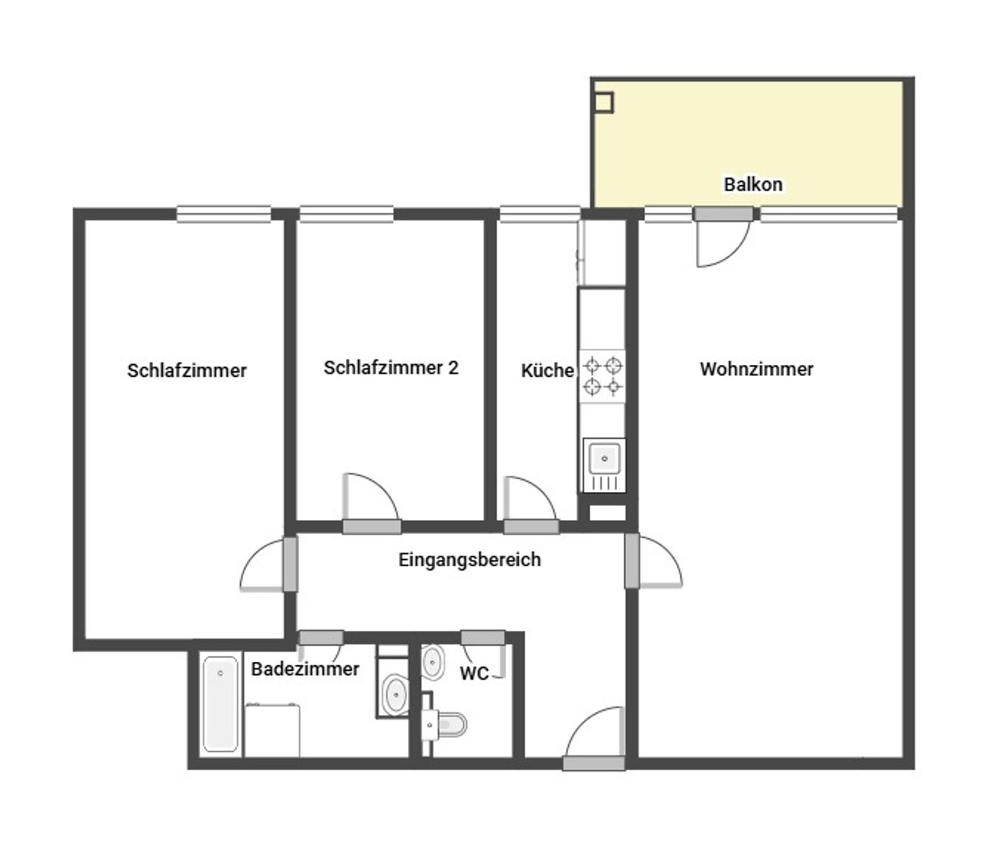 Wohnung zum Kauf 270.000 € 3 Zimmer 73,2 m²<br/>Wohnfläche 8.<br/>Geschoss Maximiliansau Wörth am Rhein 76744