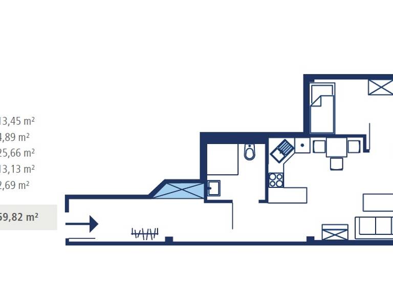 Studio zum Kauf als Kapitalanlage geeignet 190.000 € 2 Zimmer 59,8 m² Poucher Hauptstraße 48 Pouch Muldestausee 06774