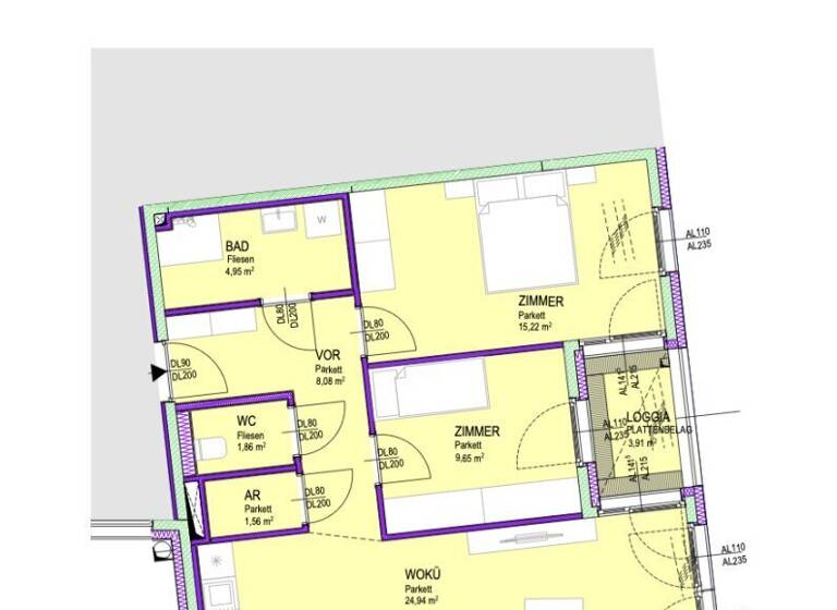 WG-Zimmer zum Kauf - Erstbezug 322.490 € 3 Zimmer 66,8 m² 1. Geschoss Kirchenplatz Groß-Enzersdorf 2301