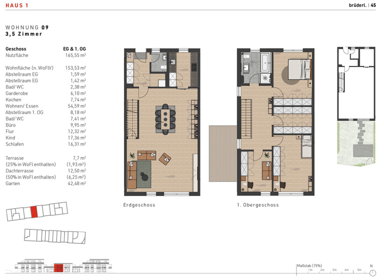 Maisonette zum Kauf - Erstbezug provisionsfrei 1.113.900 € 4 Zimmer 154 m² Bad Endorf 83093