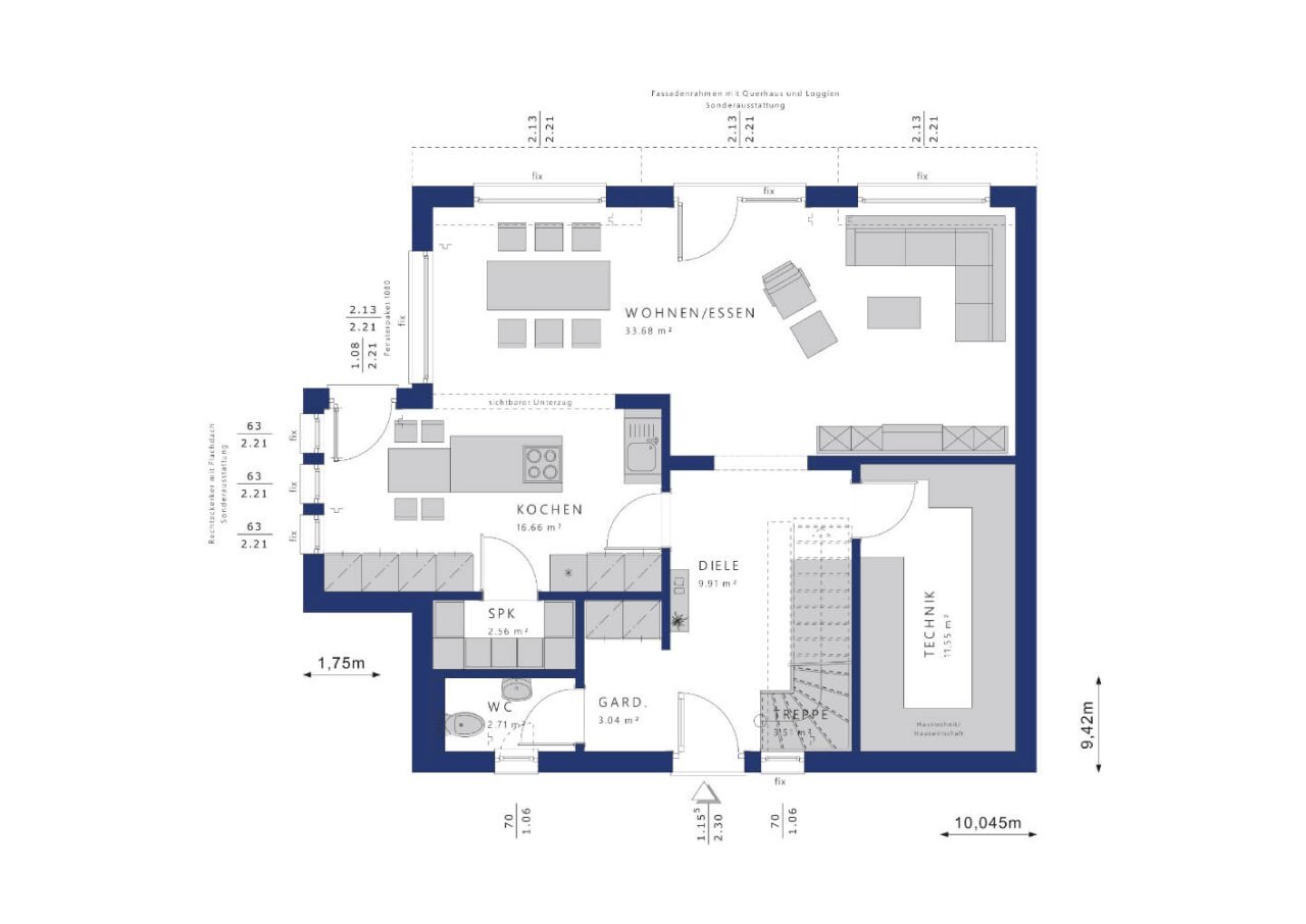 Einfamilienhaus zum Kauf provisionsfrei 464.363 € 4 Zimmer 157 m²<br/>Wohnfläche 631 m²<br/>Grundstück Damflos 54413