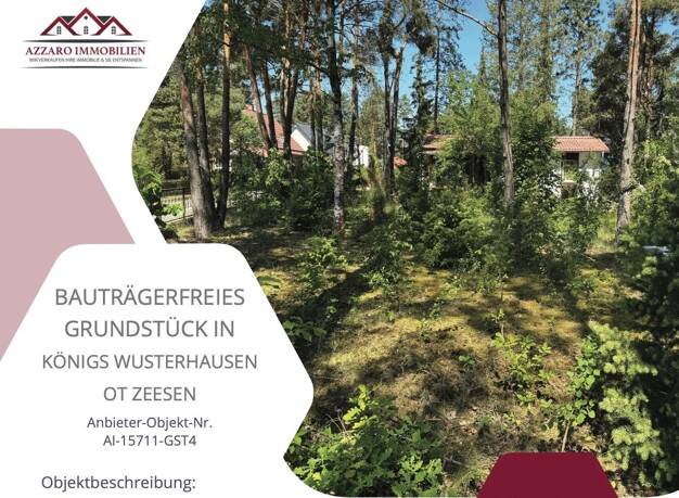 Grundstück zum Kauf 229.000 € 680 m² Grundstück Zeesen Königs Wusterhausen OT Zeesen 15711