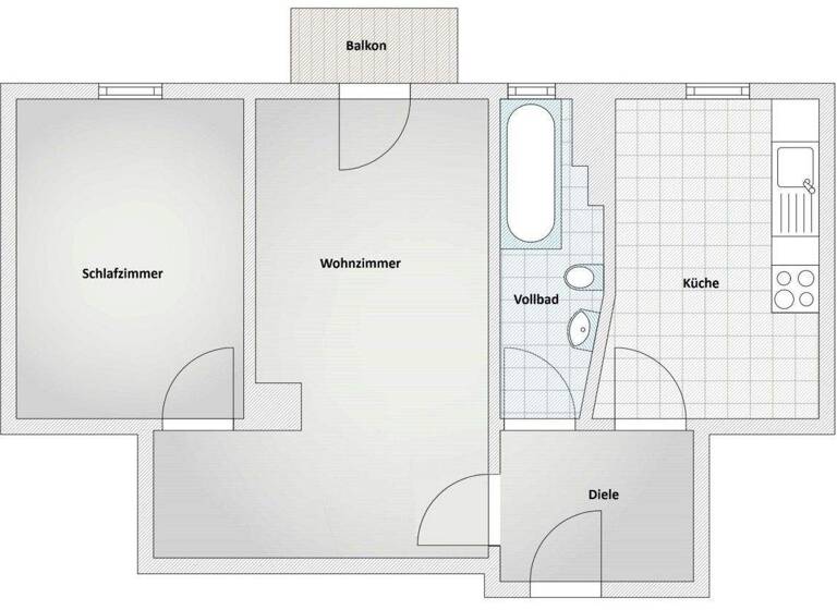 Wohnung zum Kauf als Kapitalanlage geeignet 279.000 € 2 Zimmer 47 m² Barmbek-Süd Hamburg 22081