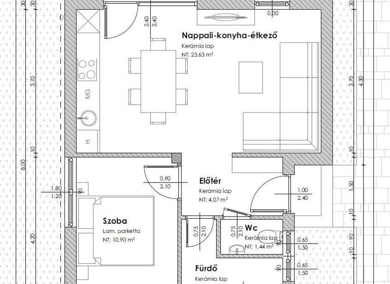 Studio zum Kauf 165.500 € 200 Zimmer 45 m² frei ab sofort Siófok